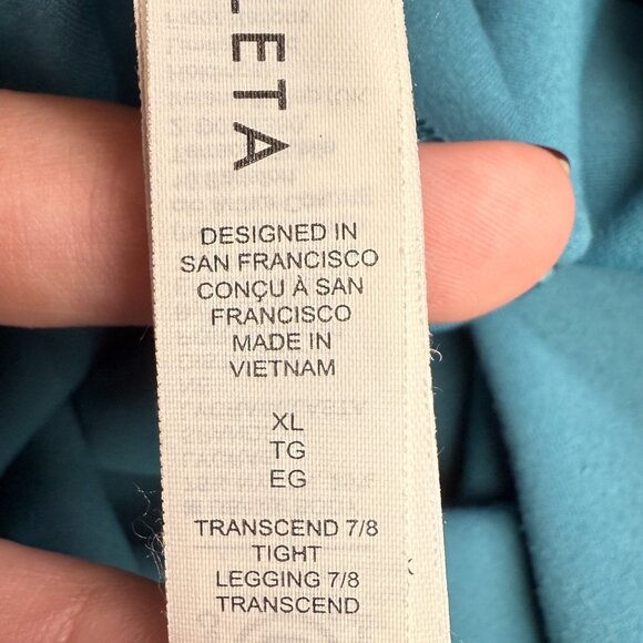 EUC Women's ATHLETA Transcend 7/8 Tight Borealis Green | Size XL - Picture 9 of 12